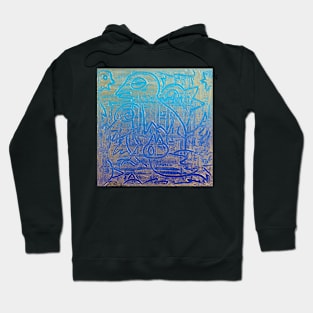 Birds of Blue Hoodie